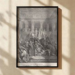 Susanna and the Elders - Gustave Dore Courtroom Trial Scene in Ancient Palace 