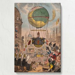Tentanda Via - Satirical Political Cartoon Print 1812 By James Gillray 