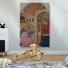The Annunciation - Italian Gothic Angel and Mary Scene By Tommaso del Mazza 