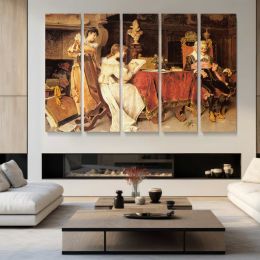 The Art Lesson by Adriano Cecchi Canvas Wall Art Print