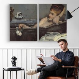 The Bath by Alfred Stevens Canvas Wall Art Print