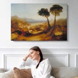 The Bay of Baiae, with Apollo and the Sibyl by Joseph Mallord William Turner Canvas Wall Art Print