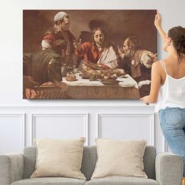 The Calling of Saint Matthew by Caravaggio Canvas Wall Art Print