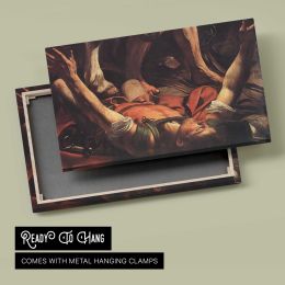 The Conversion on the Way to Damascus (detail) by Caravaggio Canvas Wall Art Print