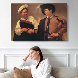 The Fortune Teller by Caravaggio Canvas Wall Art Print