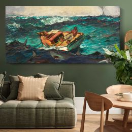 The Gulf Stream by Winslow Homer Panoramic Wall Art