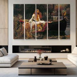 The Lady of Shalott by John William Waterhouse Canvas Wall Art Print