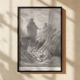 The Miraculous Catch of Fish - Sea of Galilee by Gustave Dore 