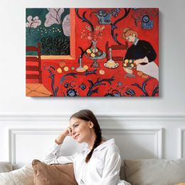 The Red Room (harmony in Red) by Henri Matisse Canvas Wall Art Print