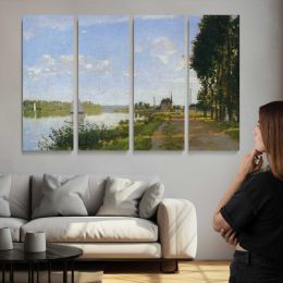 The Seine in Summer Light by Claude Monet Canvas Wall Art Print