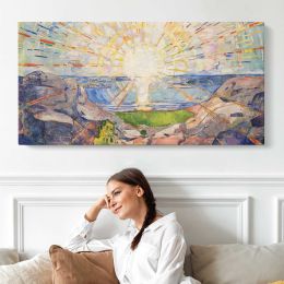 The Sun - Solen by Edvard Munch Panoramic Wall Art