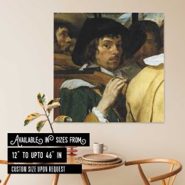 The Surrender of Breda Detail by Diego Velázquez Square Canvas Wall Art