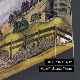 Thirlmere (1914) painting in high resolution by Paul Nash Square Canvas Wall Art