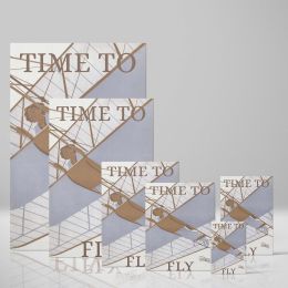 Time to Fly - Early Aviation Retro Flight Design Poster By Robert Wildhack 