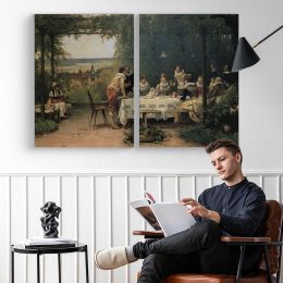 Toast to the Heir Presumptive by Adrien Moreau Canvas Wall Art Print