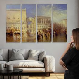 Venice, the Bridge of Sighs by Joseph Mallord William Turner Canvas Wall Art Print