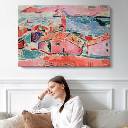 View of Collioure by Henri Matisse Canvas Wall Art Print