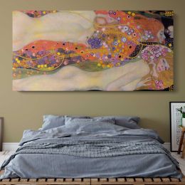 Water Serpents II by Gustav Klimt Panoramic Wall Art