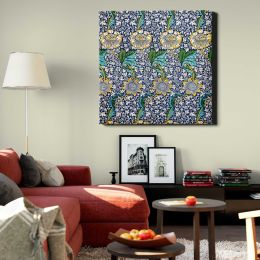 William Morris (1834-1896) Kennet famous pattern Square Canvas Wall Art