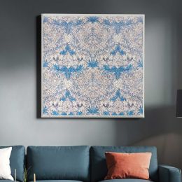 William Morris Honeysuckle (1876) famous pattern Square Canvas Wall Art