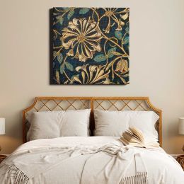 William Morris Honeysuckle (1876) famous pattern Square Canvas Wall Art