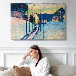 Winter Landscape by Vasily Kandinsky Canvas Wall Art Print