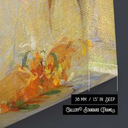 Women in a Summer Garden Square Canvas Wall Art