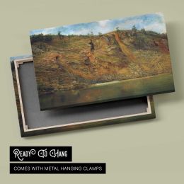 Workers on an Autumn Hillside Canvas Wall Art Print
