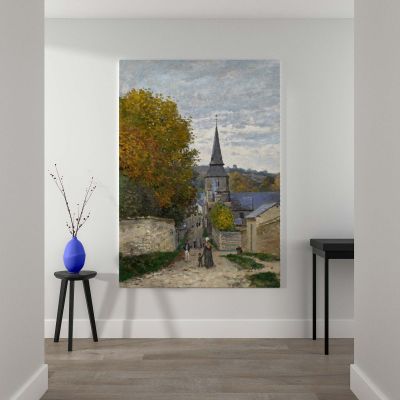 Street in Sainte-Adresse - French Village Landscape By Claude Monet 