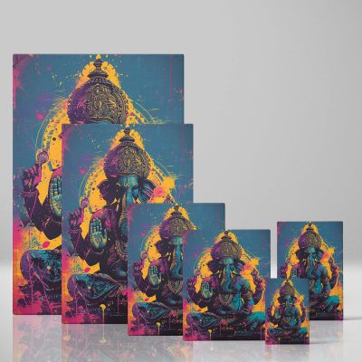 Lord Ganesha - Vibrant Pop Hindu Spiritual Art