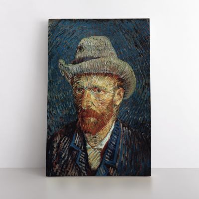 Vincent Van Gogh Painting Self-Portrait With Felt Hat Abstract PaintingWall Art Mural Canvas