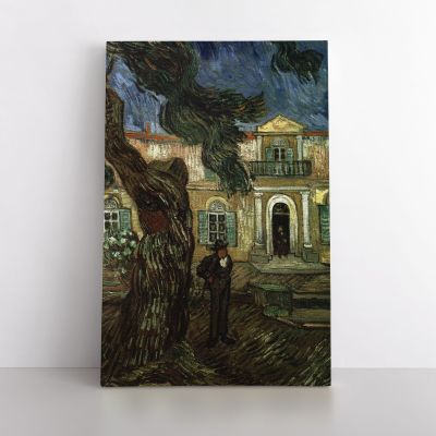 Vincent Van Gogh Painting Pine Trees Garden Saint Paul Hospital Abstract Painting Canvas