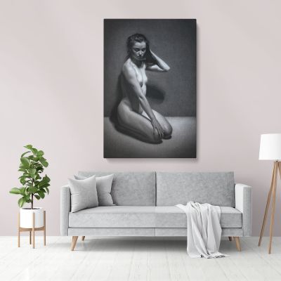 Original Model Art Painting by Famous Owen Claxton Canvas Wall Art