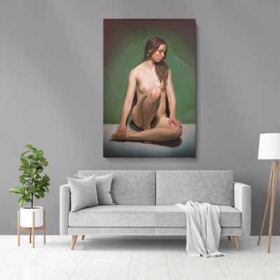 Naked Women Painting by Famous Owen Claxton Canvas Wall Art