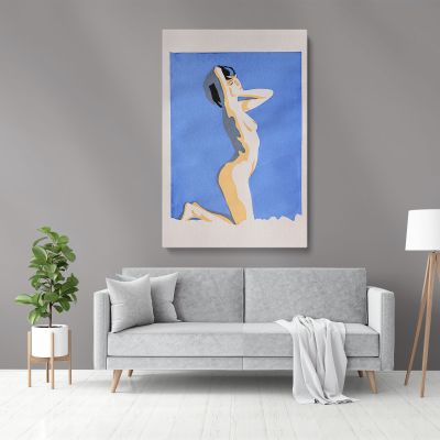 Naked Women Painting by Famous Owen Claxton Canvas Wall Art