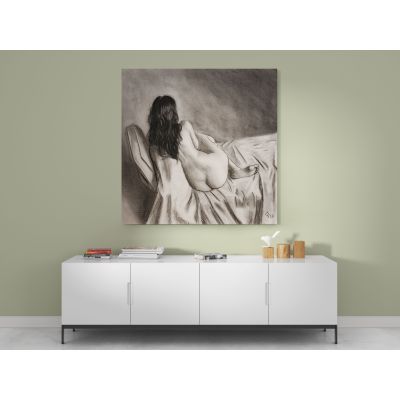 Naked Girl Artworks by Owen Claxton Canvas Wall Art