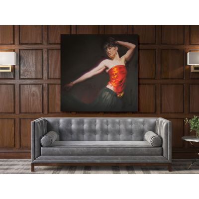 Women Dancing Artworks by Owen Claxton Canvas Wall Art