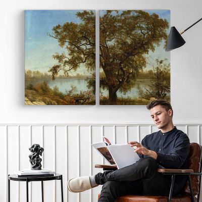 A View from Sacramento by Albert Bierstadt Canvas Wall Art Print