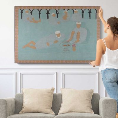 Arab Coffeehouse by Henri Matisse Canvas Wall Art Print