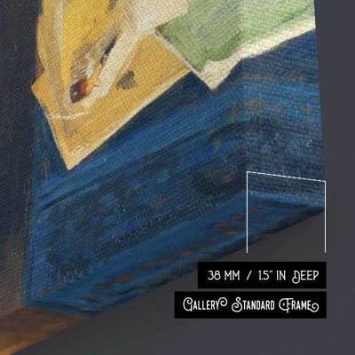 Artist at Work Square Canvas Wall Art
