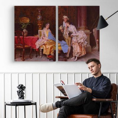 At the Dressmakers by Adriano Cecchi Canvas Wall Art Print