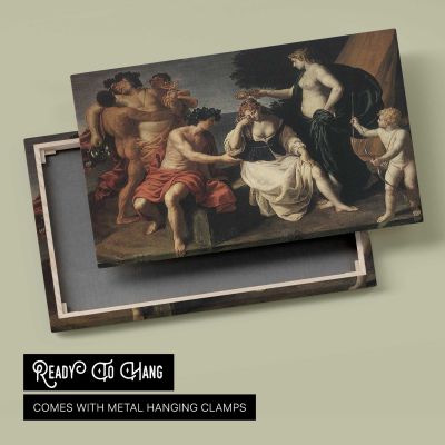 Bacchus and Ariadne by Alessandro Turchi Canvas Wall Art Print
