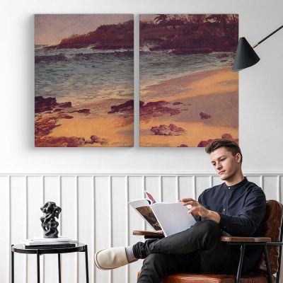 Bahama Cove by Albert Bierstadt Canvas Wall Art Print