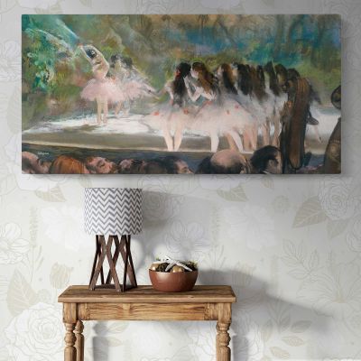 Ballet at the Paris Opera by Edgar Degas Panoramic Wall Art