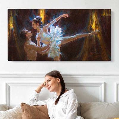 Ballet Dancer in Blue Light by Daniel Gerhartz Wall Art