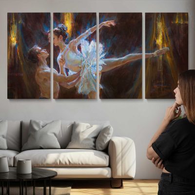 Ballet Dancer in Blue Light by Daniel Gerhartz Wall Art