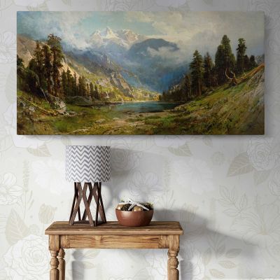 California Pines by William Keith Panoramic Canvas Print