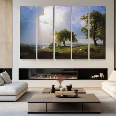 California Spring by Albert Bierstadt Canvas Wall Art Print