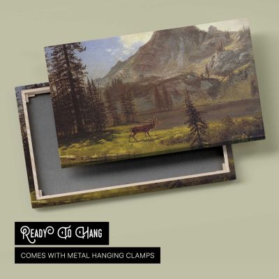 Call of the Wild by Albert Bierstadt Canvas Wall Art Print