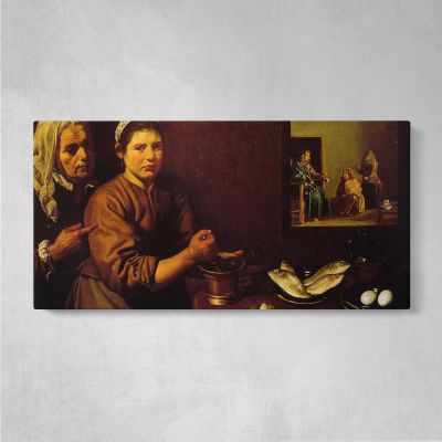 Christ in the House of Martha and Mary by Diego Velazquez Wall Art